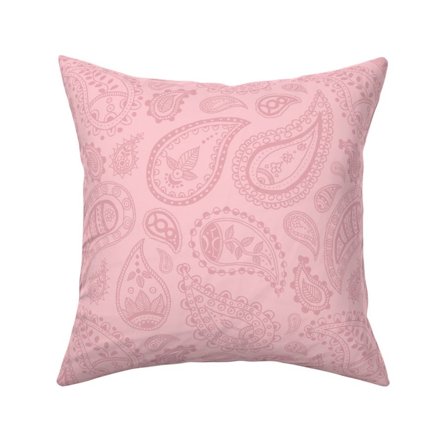 Pink on pink paisley