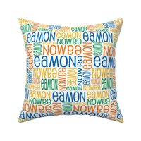 Personalised Fabric - Blue, Green, Orange, Yellow