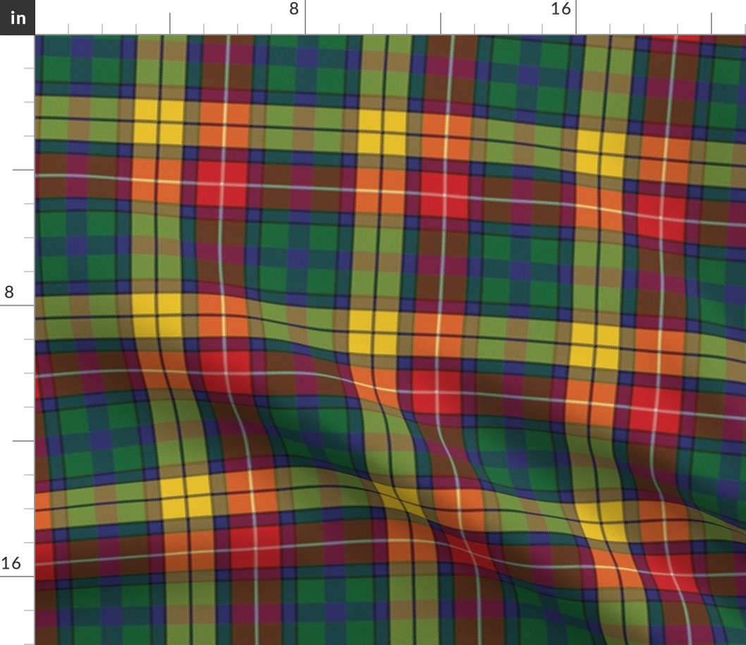 Rustic Plaid Yellow Green Tartan