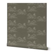Asian inkscape -  warm grey, taupe