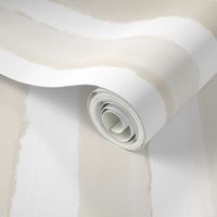 Jumbo Rough Painted Pin Stripes - Soft Subtle Khaki - Warm Neutral Organic