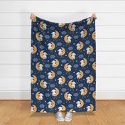 Charming Nighttime Sheep and Moon Pattern for Children's Decor