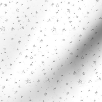 Stars and Galaxies Little Grey Stars (gray and white)