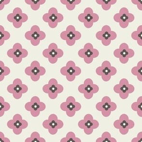 Little Mod Flowers In Pink