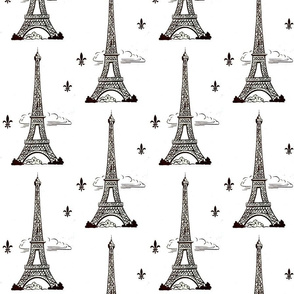Eiffel Tower by Paris bebe