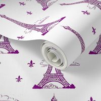 Eiffel Tower purple by Paris Bebe