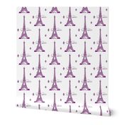 Eiffel Tower purple by Paris Bebe