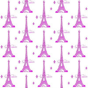 Eiffel Tower Hot Pink