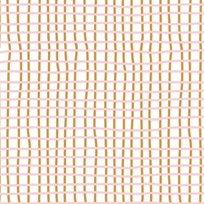 Pink Gold Check pattern