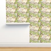 Golden Retrievers In The Grass fabric