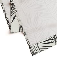 palm fronds - charcoal black