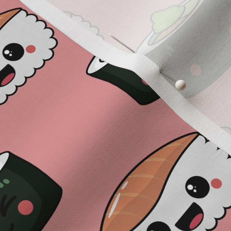 Kawaii Sushi Pattern