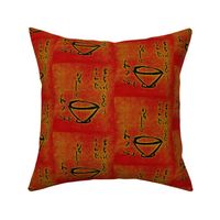 Tea Ceremony - red/yellow/black