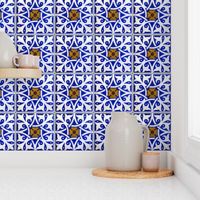 Blue and White Tile