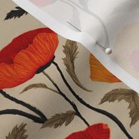 Leonie A Poppy Art Nouveau Floral Print from The Ghent Collection