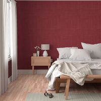 Large - Solid Cranberry Red Natural Linen Texture Coordinate