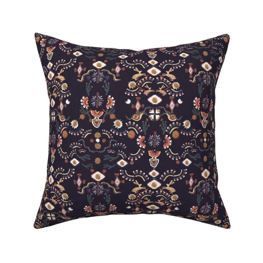 Southwest Damask - Almost Black