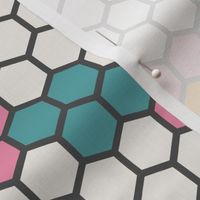 Daisy Chain Hexagon Backsplash Tile Pattern - Mod Retro