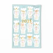 yes pastry chef l 2025 calendar l light blue