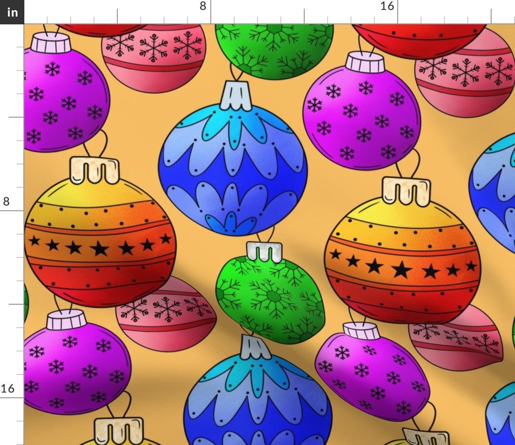 Colourful Christmas Baubles