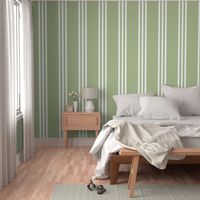 1" Vertical Stripes Minimal Light Green Unisex Baby Nursery Decor