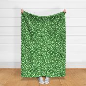 Green Leopard Print Fashionable Retro Animal Fur