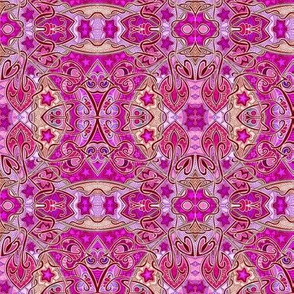 The Gypsy Wore Magenta and Stars (an exotic twisting abstract)