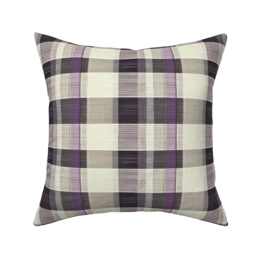 Tartan lavender taupe