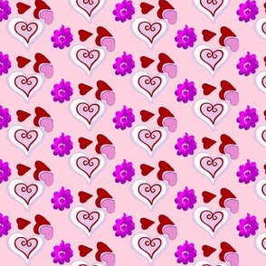 valentines red and purple hearts 5