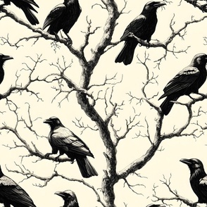 Crows On Branches 2