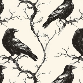 Crows On Branches 3