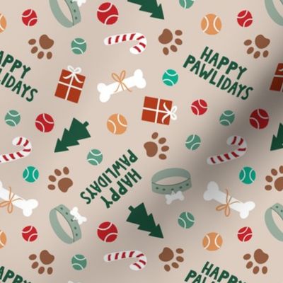 6x6 Happy Pawlidays Dogs Christmas