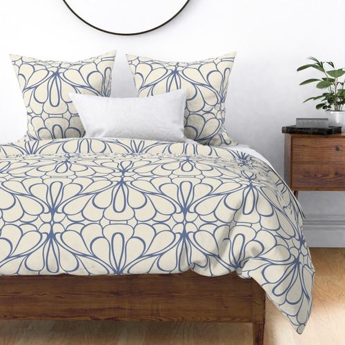 Fluent-dynamic-mediterranean-handdrawn-colony-blue-lines-on-beige-white---L