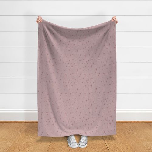 s Celestial Star Stars Monochromatic Dusty Rose Pink Girl Nursery