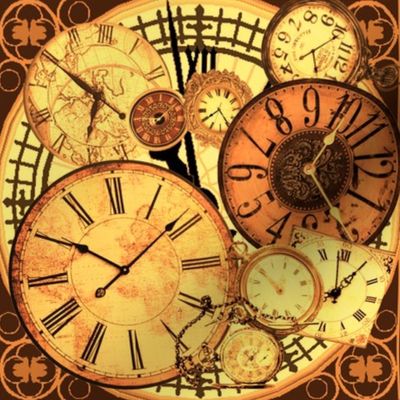 clocks brown