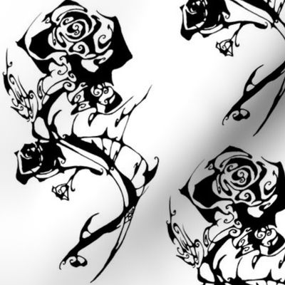 Inkblot Roses