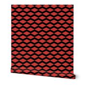 diamond zigzag horizontal black stripe 3 three inch red graphic diamonds