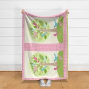 Avian Sanctuary Quilt in Pink