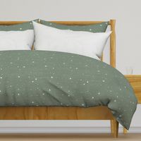 Dreamy Magical Celestial Starry Night Sky Galaxy-green