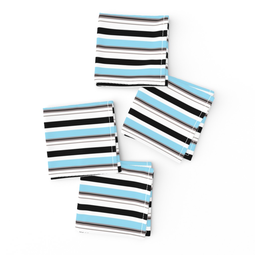 stripes blue and black