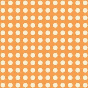 orange polka  dots