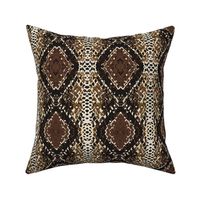 Medium - Snake Print abstract Skin Texture brown tones - animal print