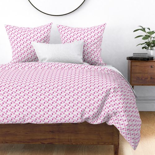 Pattern Of Whales - Cute Whales - Pink Whales - Small