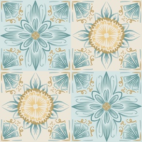 Sunny Wildflower Tile - Jumbo