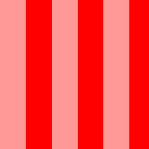 Stripey Stripes Wide Rose Pink Lipstick Red