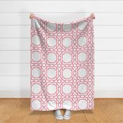 Bamboo Trellis-Coral-Large