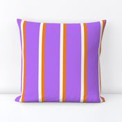 Stripey Stripes Thin Lilac Purple Orange White