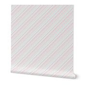 Mid-Century Modern Christmas/ Holiday Peppermint Grid - White Background