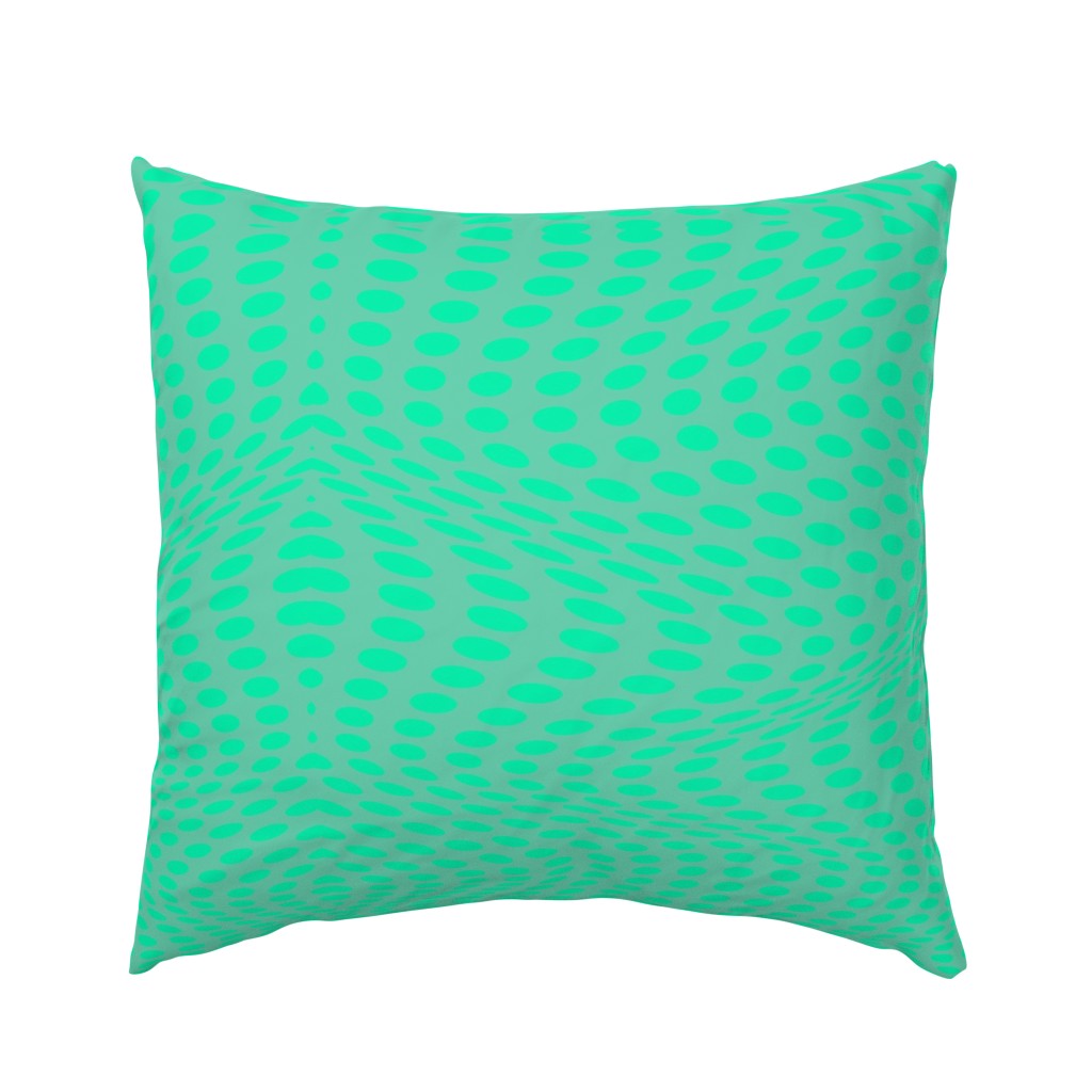 Wavy Dots Green Light Pattern