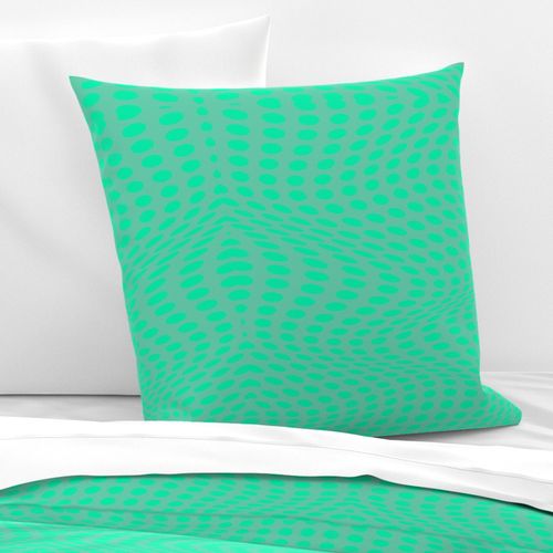 Wavy Dots Green Light Pattern